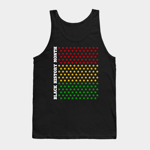 black history month star flag Tank Top by irvanelist